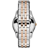 Emporio Armani Classic Quartz Silver Dial Two Tone Steel Strap Watch For Men - AR1824 Authentic Buy Shop Now