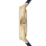 Emporio Armani Alpha Medium Blue Dial Blue Leather Strap Watch for Men - AR1848 Authentic Buy Shop Now