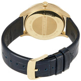 Emporio Armani Alpha Medium Blue Dial Blue Leather Strap Watch for Men - AR1848 Authentic Buy Shop Now
