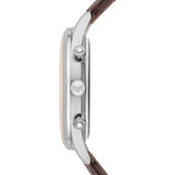 Emporio Armani Classic Chronograph Cream Dial Brown Leather Strap Watch For Men - AR1878 Authentic Buy Shop Now