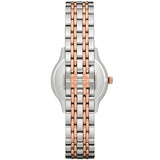 Emporio Armani Alpha Silver Dial Two Tone Steel Strap Watch for Women - AR1962 Authentic Buy Shop Now