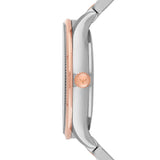 Emporio Armani Alpha Silver Dial Two Tone Steel Strap Watch for Women - AR1962 Authentic Buy Shop Now