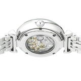 Emporio Armani Meccanico Mother of Pearl Dial Silver Steel Strap Watch For Women - AR1991 Authentic Buy Shop Now