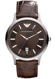 Emporio Armani Renato Classic Brown Dial Brown Leather Strap Watch For Men - AR2413 Authentic Buy Shop Now