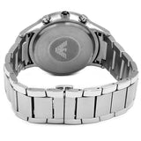 Emporio Armani Classic Chronograph Black Dial Silver Steel Strap Watch For Men - AR2434 Authentic Buy Shop Now