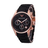 Emporio Armani Sportivo Black Dial Black Steel Strap Watch For Women - AR5906 Authentic Buy Shop Now
