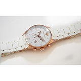 Emporio Armani Sportivo White Dial White Rubber Strap Watch For Men - AR5919 Authentic Buy Shop Now
