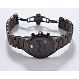Emporio Armani Sportivo Chronograph Brown Dial Brown Steel Strap Watch For Men - AR5950 Authentic Buy Shop Now