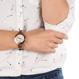 Emporio Armani Chiara Silver Dial Brown Leather Strap Watch for Women - AR7431 Authentic Buy Shop Now