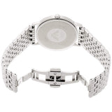 Emporio Armani Kappa Quartz White Dial Silver Steel Strap Watch For Men - AR80014 Authentic Buy Shop Now
