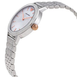 Emporio Armani Interchangeable Analog Mother of Pearl Dial Silver Steel Strap Watch For Women - AR80020 Authentic Buy Shop Now