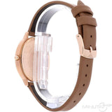 Emporio Armani Classic Analog Silver Dial Brown Leather Strap Watch For Women - AR8040 Authentic Buy Shop Now