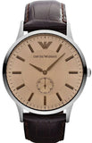 Emporio Armani Kappa Classic Brown Dial Brown Leather Strap Watch For Men - AR9106 Authentic Buy Shop Now