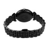 Emporio Armani Gianni T-Bar Quartz Black Mother of Pearl Dial Black Steel Strap Watch For Women - AR11268 Authentic Buy Shop Now