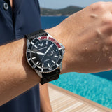 Emporio Armani Diver Black Dial Black Silicon Strap Watch for Men - AR11341 Authentic Buy Shop Now