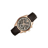 Emporio Armani Chronograph Gray Dial Brown Leather Strap Watch For Men - AR6043 Authentic Buy Shop Now