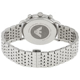 Emporio Armani Aviator Chronograph Blue Dial Silver Steel Strap Watch For Men - AR11238 Authentic Buy Shop Now