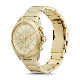 Armani Exchange Drexler Chronograph Gold Dial Gold Steel Strap Watch For Men - AX2602 Authentic Buy Shop Now