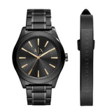 Armani Exchange Nico Analog Black Dial Black Steel Strap Watch For Men - AX7102 Authentic Buy Shop Now