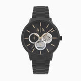Armani Exchange Cayde Chronograph Black Dial Black Steel Strap Watch for Men - AX2748 Authentic Buy Shop Now