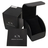 Armani Exchange Hampton Chronograph Black Dial Black Leather Strap Watch For Men - AX2400 Authentic Buy Shop Now