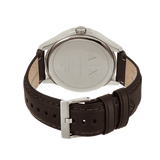 Armani Exchange Whitman Silver Dial Brown Leather Strap Watch For Men - AX2100 Authentic Buy Shop Now