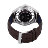 Armani Exchange Hampton Chronograph White Dial Brown Leather Strap Watch For Men - AX2187 Authentic Buy Shop Now