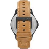 Armani Exchange Hampton Chronograph Green Dial Brown Leather Strap Watch For Men - AX2412 Authentic Buy Shop Now