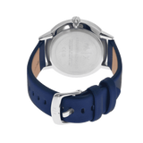 Armani Exchange Cayde Chronograph Blue Dial Blue Leather Strap Watch for Men - AX2746 Authentic Buy Shop Now