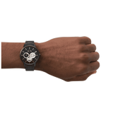 Armani Exchange Cayde Chronograph Black Dial Black Steel Strap Watch for Men - AX2748 Authentic Buy Shop Now