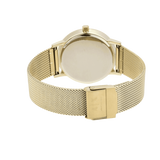 Armani Exchange Lola Analog Gold Dial Gold Mesh Strap Watch For Women - AX5536 Authentic Buy Shop Now