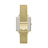 Armani Exchange Lola Quartz Gold Dial Gold Mesh Strap Watch For Women - AX5801 Authentic Buy Shop Now