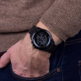 Armani Exchange Drexler Chronograph Black Dial Black Steel Strap Watch For Men - AX2601 Authentic Buy Shop Now