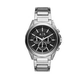 Armani Exchange Drexler Chronograph Black Dial Silver Steel Strap Watch for Men - AX2600 Authentic Buy Shop Now