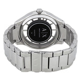 Armani Exchange Hampton Chronograph Skeleton Black Dial Silver Steel Strap Watch For Men - AX2199 Authentic Buy Shop Now