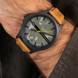 Armani Exchange Hampton Chronograph Green Dial Brown Leather Strap Watch For Men - AX2412 Authentic Buy Shop Now