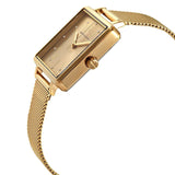 Armani Exchange Lola Quartz Gold Dial Gold Mesh Strap Watch For Women - AX5801 Authentic Buy Shop Now