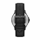 Armani Exchange Hampton Quartz Blue Dial Black Leather Strap Watch for Men - AX2411 Authentic Buy Shop Now