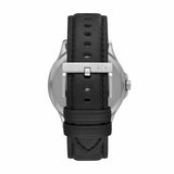 Armani Exchange Hampton Chronograph Black Dial Black Leather Strap Watch For Men - AX2101 Authentic Buy Shop Now