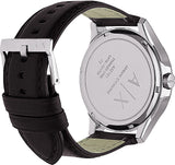 Armani Exchange Hampton Chronograph Black Dial Black Leather Strap Watch For Men - AX2101 Authentic Buy Shop Now