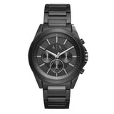 Armani Exchange Drexler Chronograph Black Dial Black Steel Strap Watch For Men - AX2601 Authentic Buy Shop Now