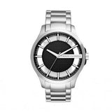 Armani Exchange Hampton Chronograph Black Dial Silver Steel Strap Watch For Men - AX2179 Authentic Buy Shop Now
