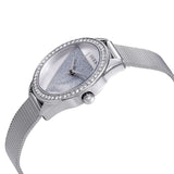 Guess Tri Glitz Quartz Silver Dial Silver Mesh Bracelet Watch For Women - W1142L1 Authentic Buy Shop Now