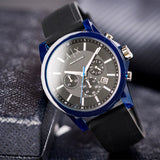 Armani Exchange Outerbanks Chronograph Black Dial Black Silicone Strap Watch For Men - AX1339 Authentic Buy Shop Now