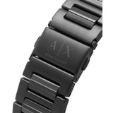Armani Exchange Banks Chronograph Black Dial Black Steel Strap Watch For Men - AX1722 Authentic Buy Shop Now