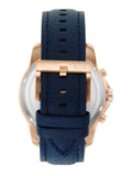 Armani Exchange Banks Chronograph Blue Dial Blue Leather Strap Watch For Men - AX1723 Authentic Buy Shop Now