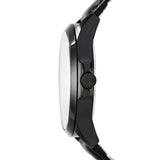 Armani Exchange Hampton Chronograph Black Dial Black Leather Strap Watch For Men - AX2400 Authentic Buy Shop Now