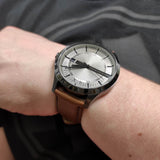 Armani Exchange Hampton Chronograph Grey Dial Brown Leather Strap Watch For Men - AX2414 Authentic Buy Shop Now