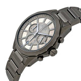Armani Exchange Drexler Chronograph Grey Dial Grey Steel Strap Watch For Men - AX2603 Authentic Buy Shop Now