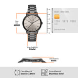 Armani Exchange Cayde Analog Grey Dial Grey Steel Strap Watch For Men - AX2722 Authentic Buy Shop Now